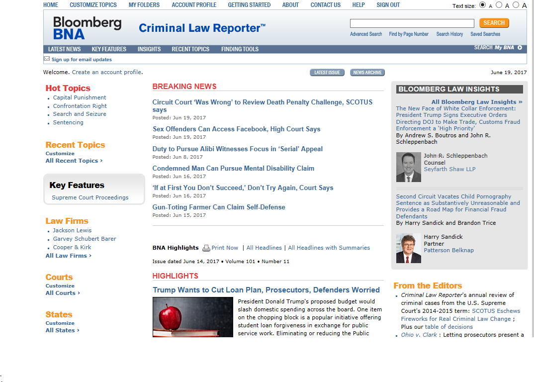 Reporter Library BBCrimLawReporter – The Reporter