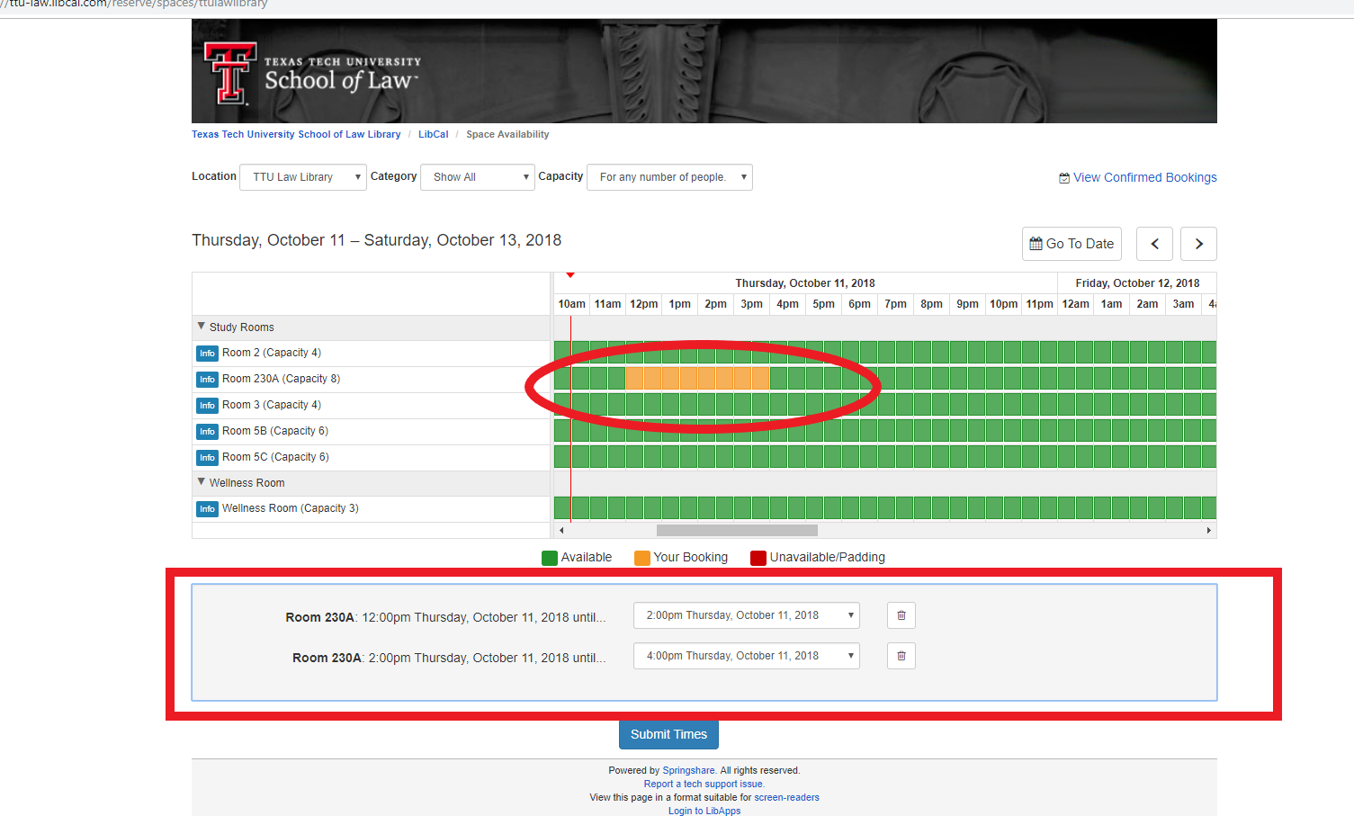 Law Library Room Reservation Instructions The Reporter
